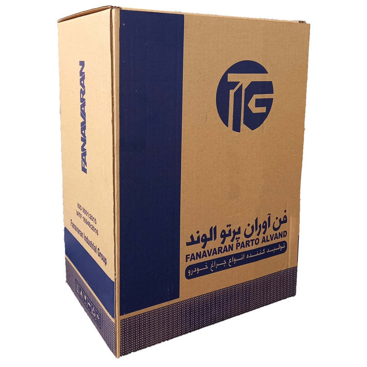 محصول نمونه تستی چراغ جلو خودرو فن آوران پرتو الوند مدل YM110 مناسب برای پراید 131 بسته دوعددی